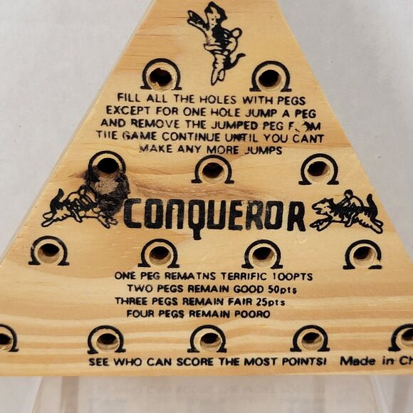 Conqueror Triangle Peg Game - Picture 2 of 3